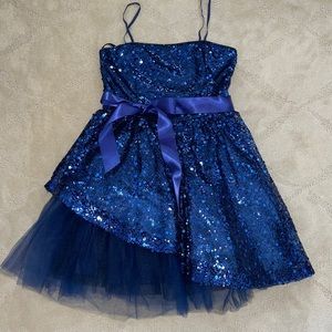 Girls Un Deux Trois Peekaboo Dress - Size 12